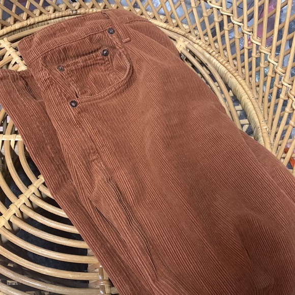 Agolde Riley jean corduroy brown  size 29 - Picture 4 of 9